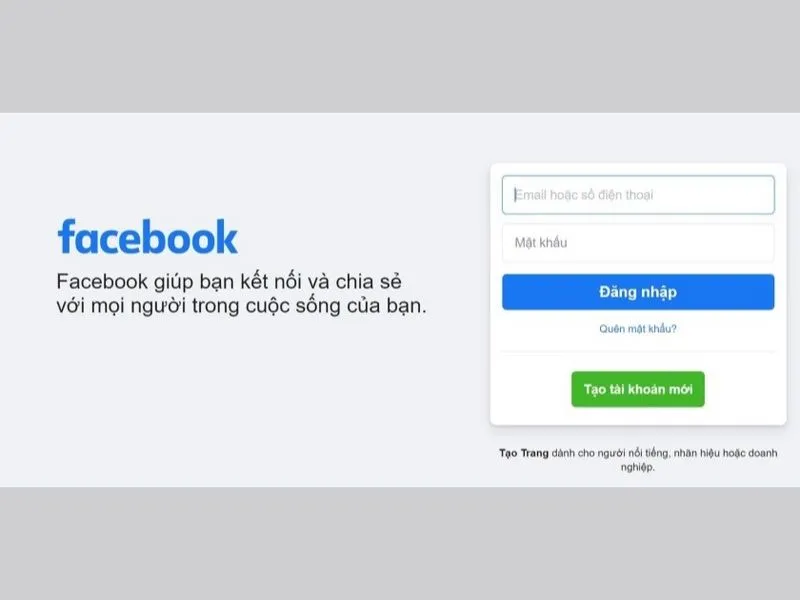 Tại sao không đăng ký Facebook bằng Gmail được?