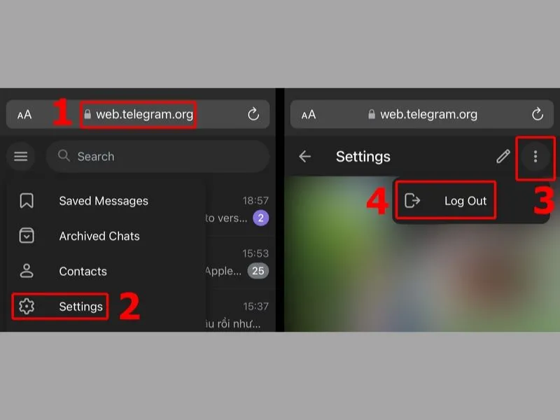 Đăng xuất Telegram trên iPhone nhanh chóng, đơn giản nhất