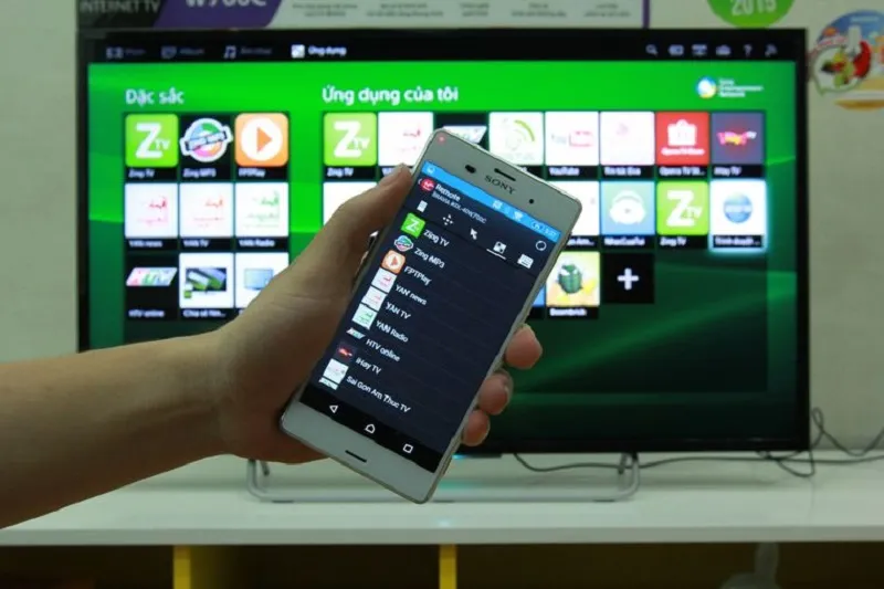 huong dan dieu khien tivi bang dien thoai iphone