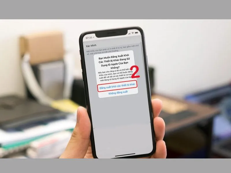Hoàn thành việc thay đổi mật khẩu cho tài khoản iCloud trên iPhone của bạn