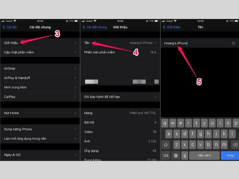 Cách đổi tên AirDrop trên iPhone