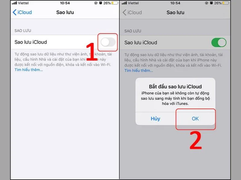 Bắt đầu đồng bộ ảnh iPhone với iCloud