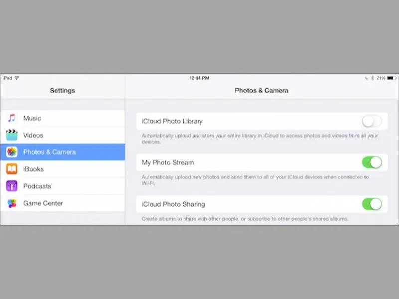 Cập nhật ảnh trên iPhone với iCloud