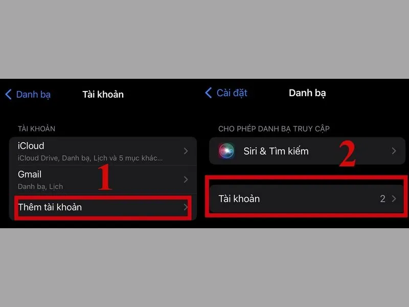 Đăng nhập tài khoản Gmail trên iPhone cùng với tài khoản Gmail trên Android