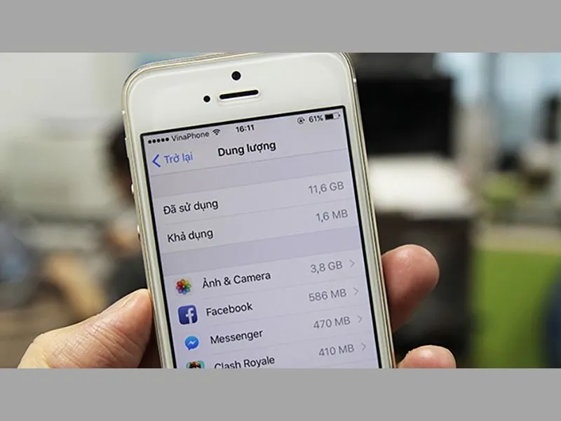 Iphone 6 gặp lỗi dung lượng Iphone đầy khắc phục như thế nào?