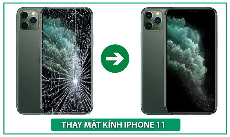 khi nào cần ép kính iphone 11