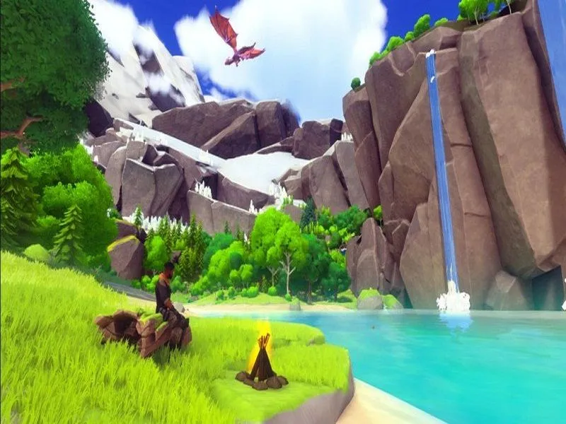 Giao diện game toàn cầu với khung cảnh hùng vĩ