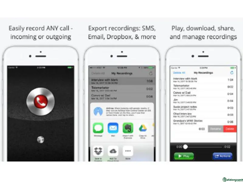 Ứng dụng ghi âm cuộc gọi trên iPhone