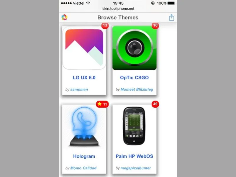 Chọn giao diện bạn yêu thích cho chiếc iPhone của mình