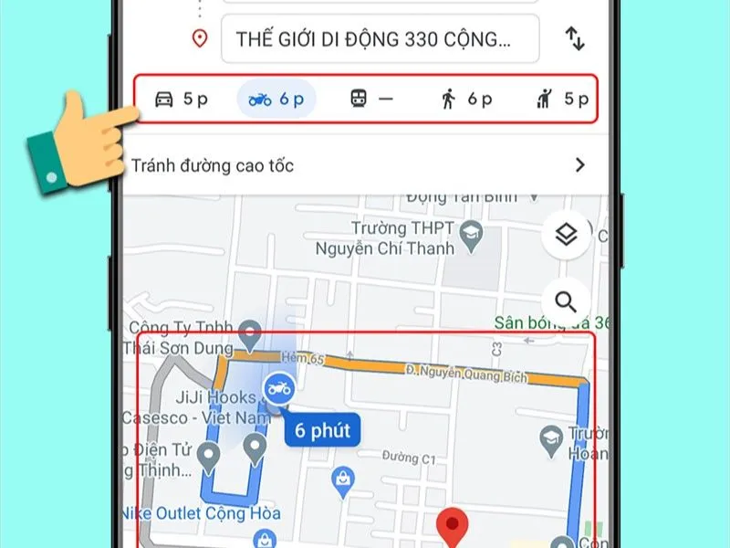 Cách sử dụng google map chỉ đường Tiếng Việt