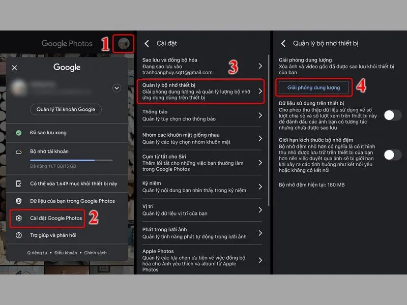 Giải phóng dung lượng, tăng không gian lưu trữ cho máy bằng Google Photos