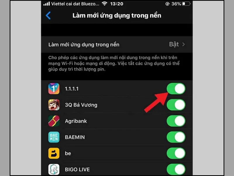 Hướng dẫn sử dụng iPhone 11 Thiết lập hủy ứng dụng đang khởi động