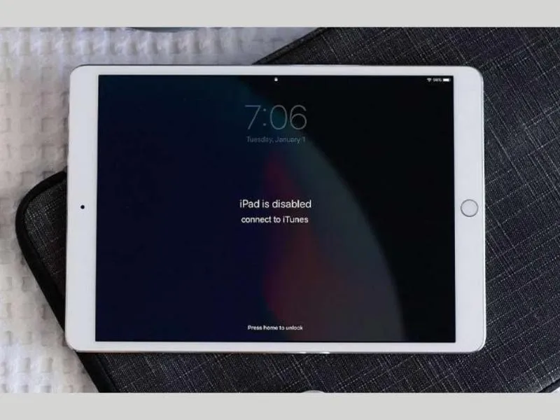 Thực hiện các bước sau để mở khóa iPad vô hiệu hóa kết nối iTunes