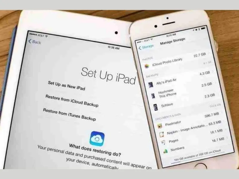 Bạn hãy chọn Restore from iTunes Backup