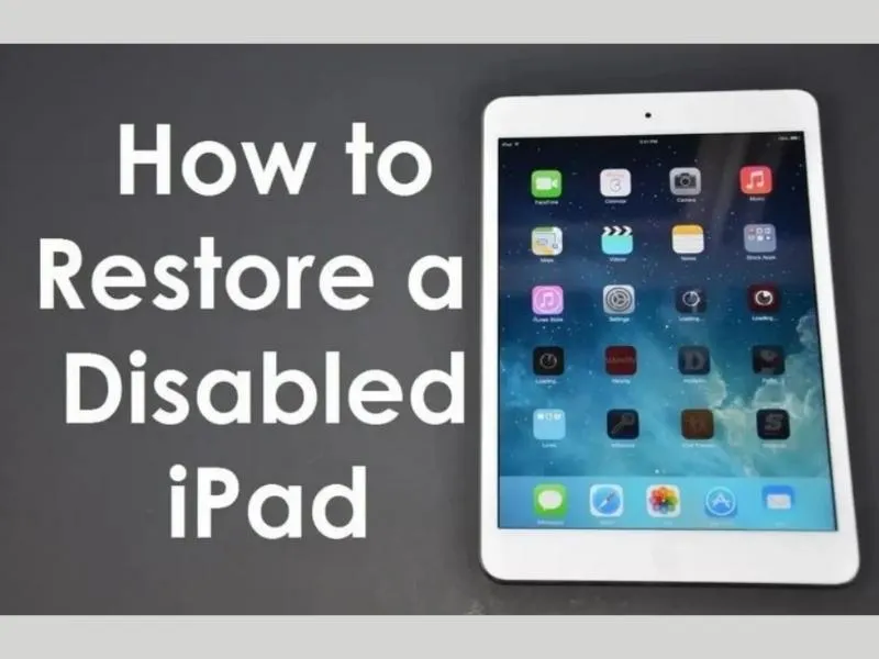 Thực hiện các bước khi iPad bị vô hiệu hóa kết nối iTunes