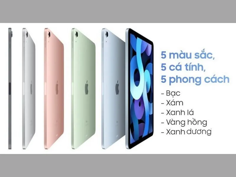 Dòng iPad Air 4 với dung lượng thấp nhất là 64G