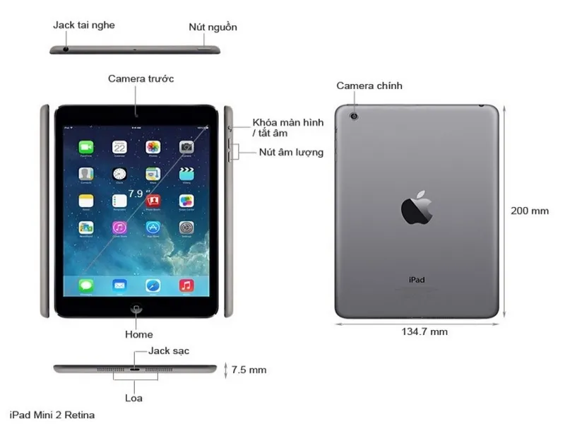 Hình ảnh của iPad mini 2