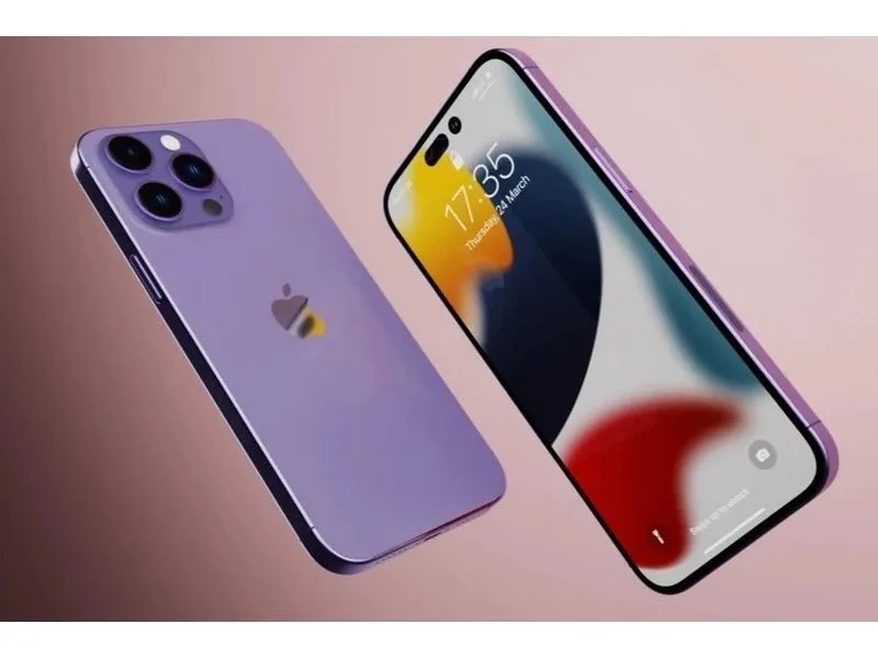iphone 14 pro max mau tim
