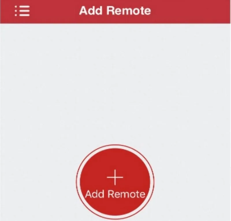 Nhấn “Add Remote” trên Fingertip Remote International