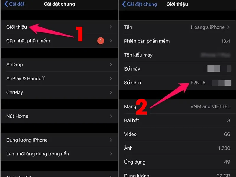 Chép mã SN của iPhone để kiểm tra trạng thái kích hoạt của máy