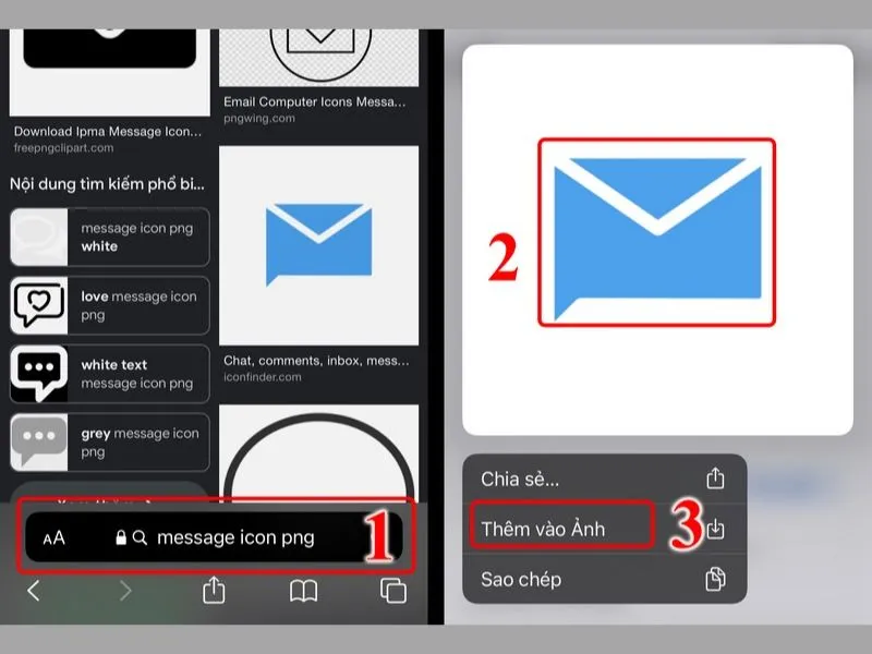 Tìm và tải icon cho iPhone về thư viện ảnh