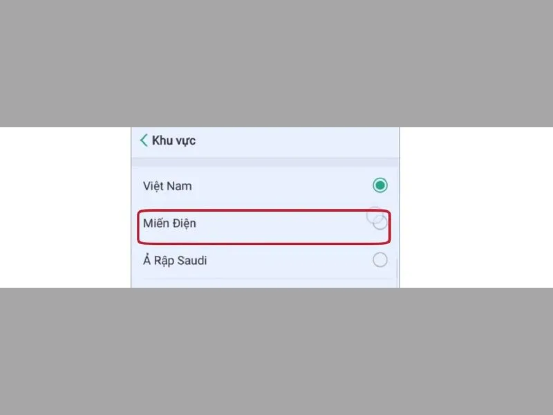 Chọn Miến điện trong ngôn ngữ và vùng