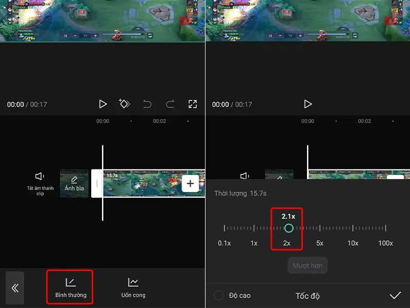 Chỉnh sửa tốc độ video bằng công cụ nổi tiếng Capcut