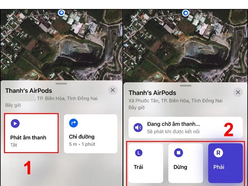 Tiếng âm thanh phát ra trên tai nghe giúp bạn tìm Airpod bị mất dễ hơn