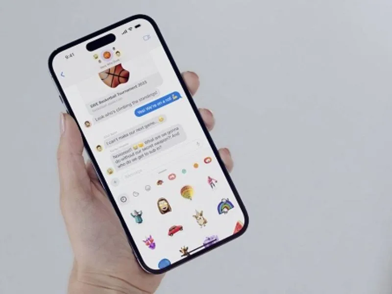 Nhãn dán và ứng dụng iMessage có sự thay đổi mới.