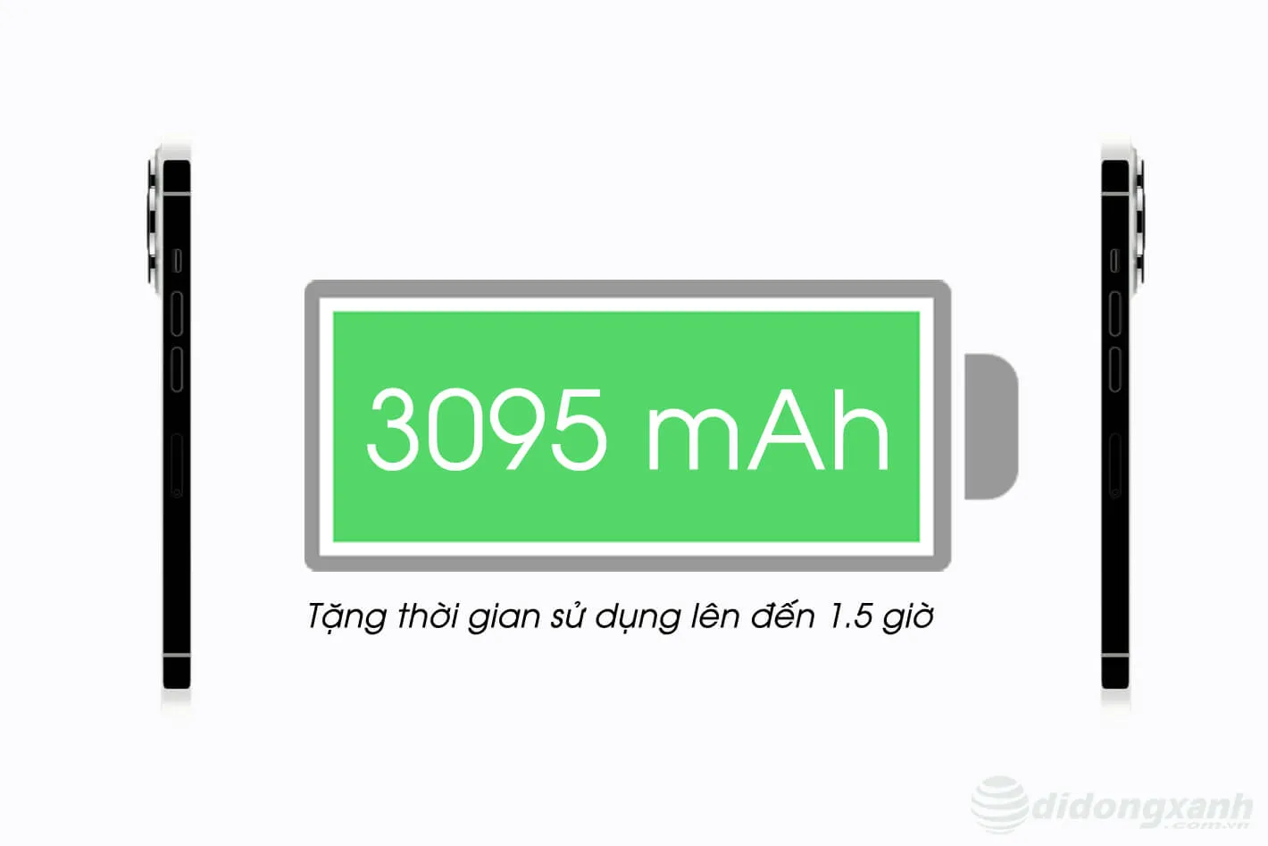 Thời lượng pin được nâng cấp