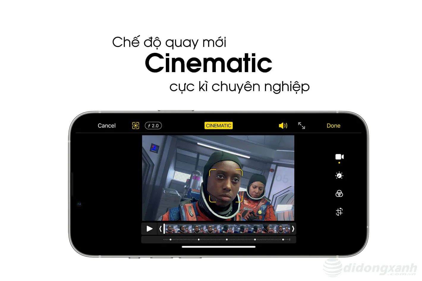 Chế độ quay video xóa phông chuyên nghiệp