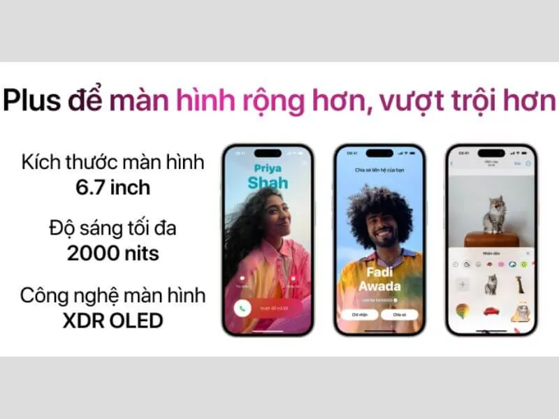 Màn hình iPhone 15 Plus Like New 99 128GB