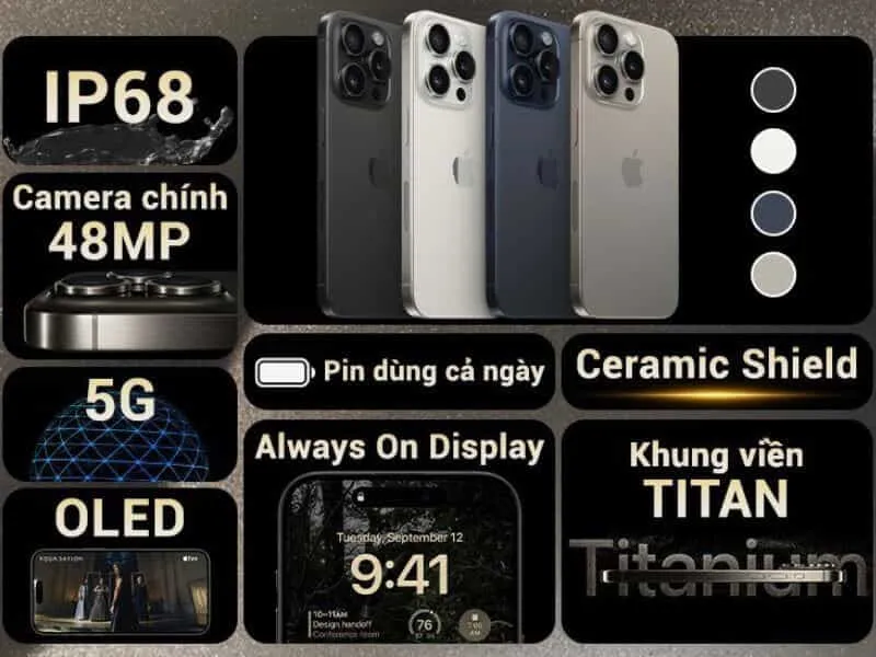 Những tính năng vượt trội của iPhone 15 Pro Like New 128GB