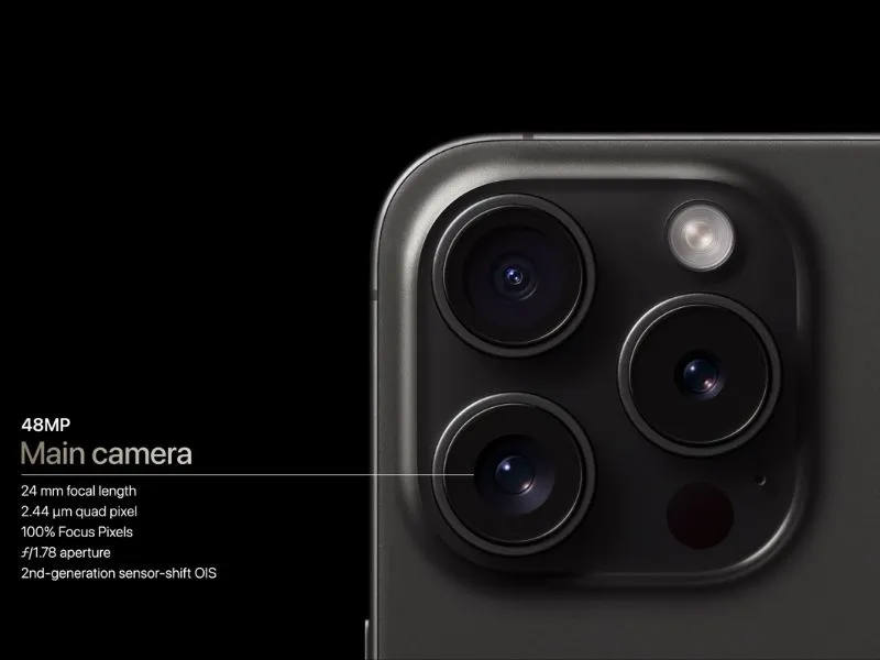 Cụm Camera sau trên iPhone 15 Pro Like New 128GB 