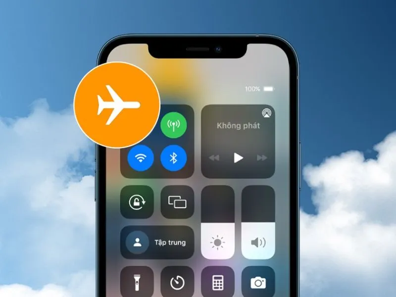Thử reset chế độ máy bay để khắc phục lỗi iPhone bắt wifi kém