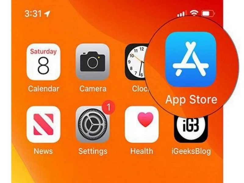 Vào App Store