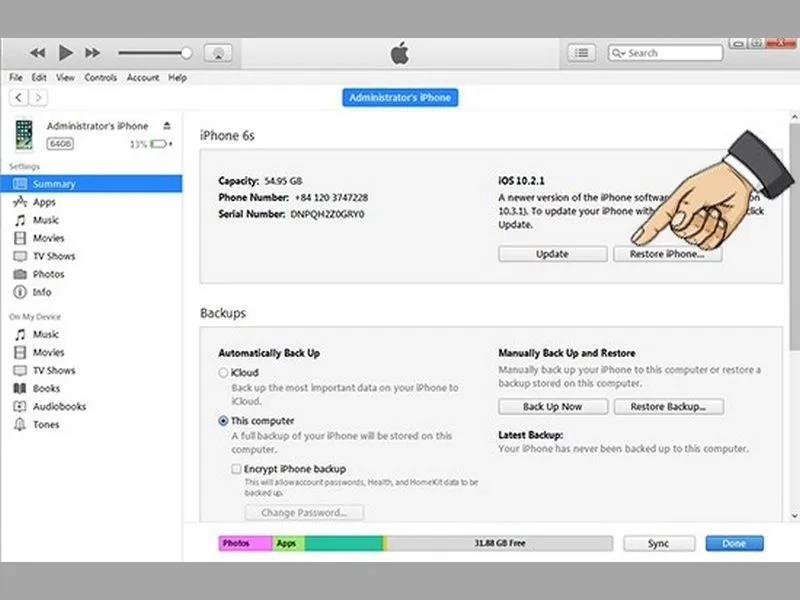 Xử lý lỗi iPhone bị sọc màn hình nhanh