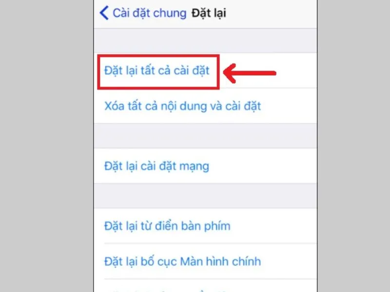 Cần sao lưu dữ liệu trước khi khôi phục lại cài đặt gốc