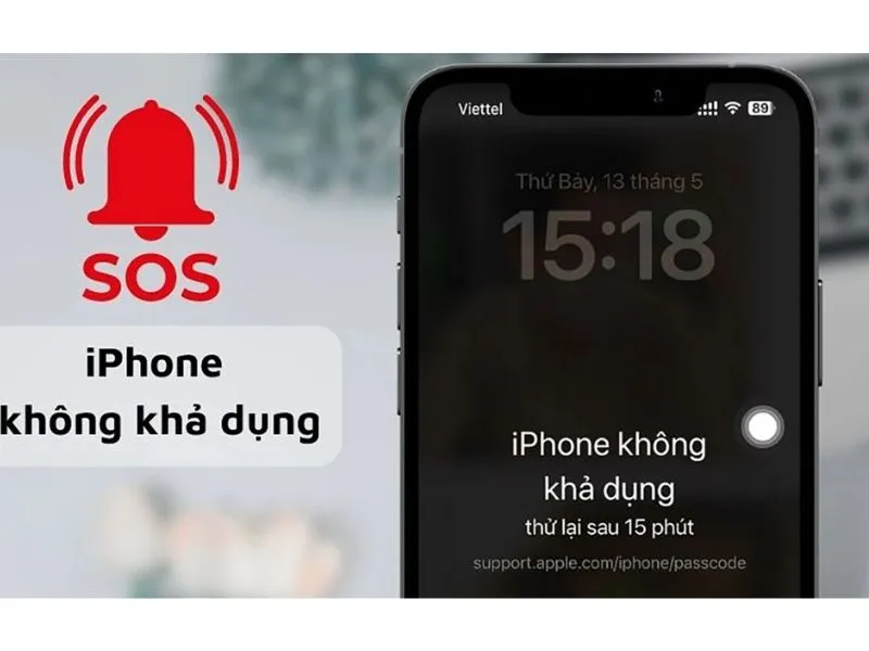 Lỗi iPhone không khả dụng