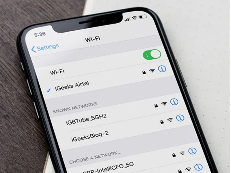 Mạng wifi cần ổn định để tải ứng dụng