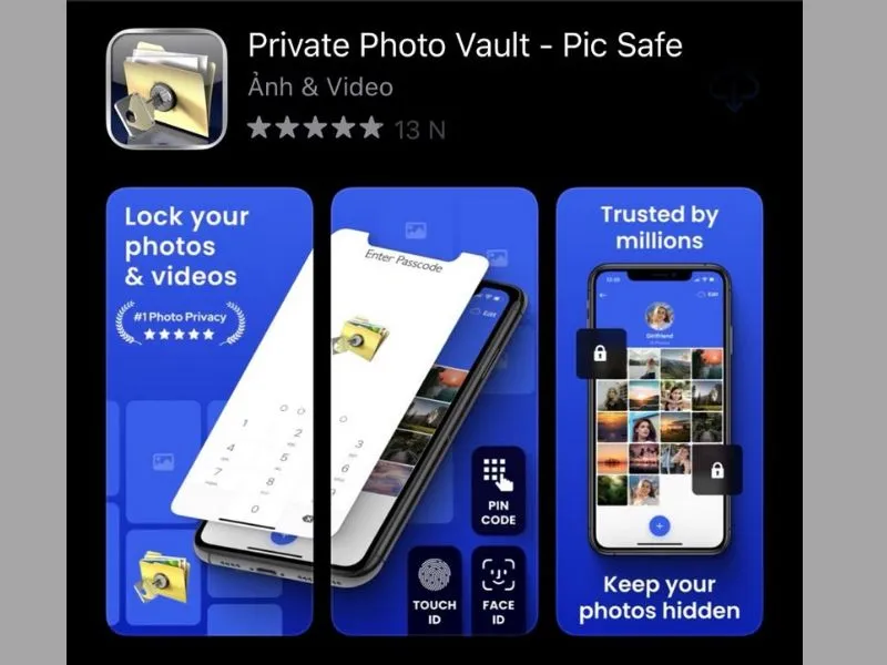Ứng dụng Private Photo Vault – Pic Safe giúp người dùng Khóa ảnh trên iPhone