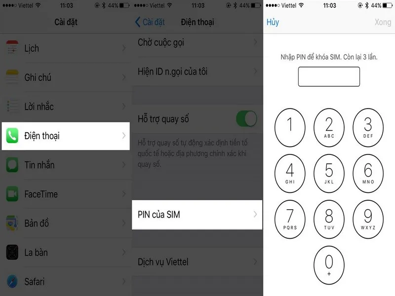 Các bạn nên bật tính năng khóa sim trên điện thoại