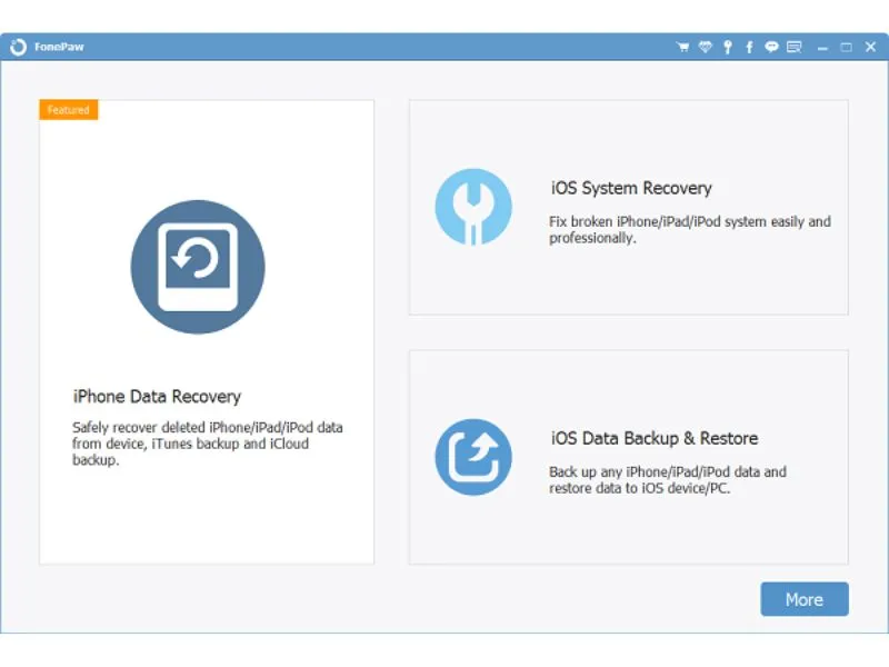 Khôi phục dữ liệu iPhone bị mất bằng FonePaw iPhone Data Recovery