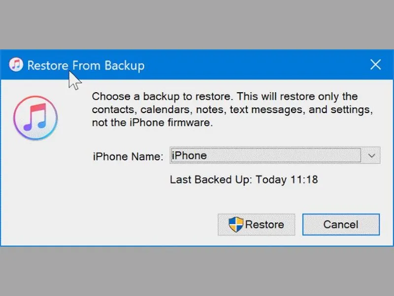 Hoàn tất Khôi phục dữ liệu bị xóa trên iphone