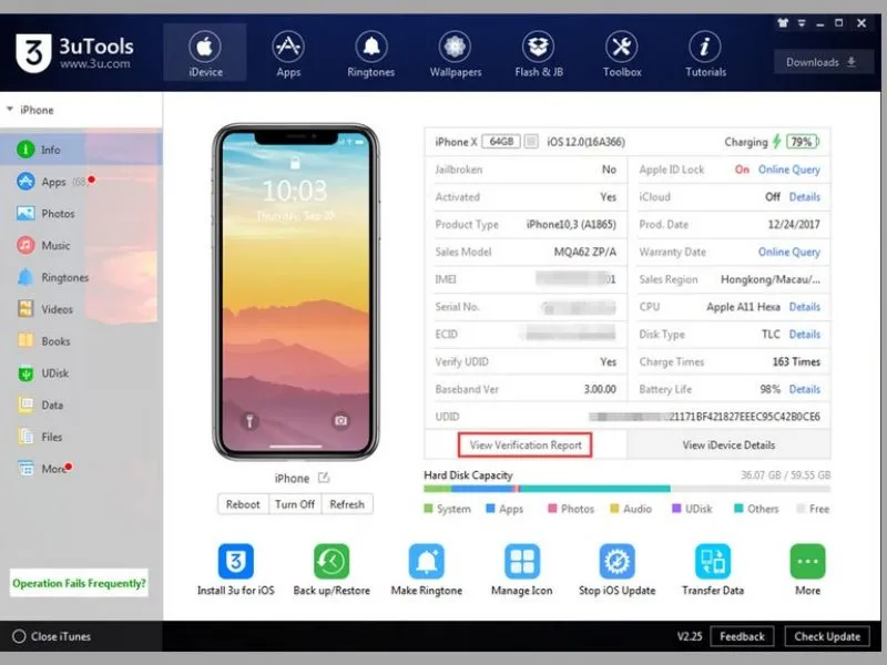 3uTools - Phần mềm hỗ trợ phục hồi dữ liệu cuộc gọi