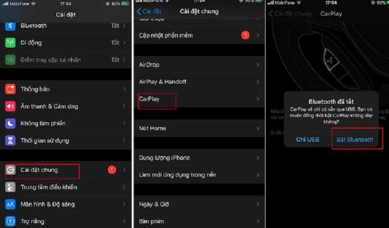 Kết nối Carplay bằng thiết bị không dây