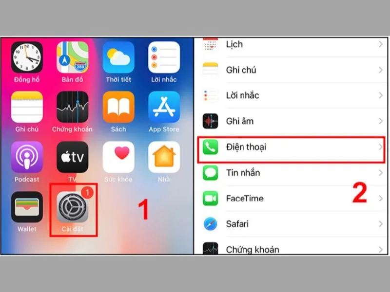 kiểm tra số điện thoại trên iPhone