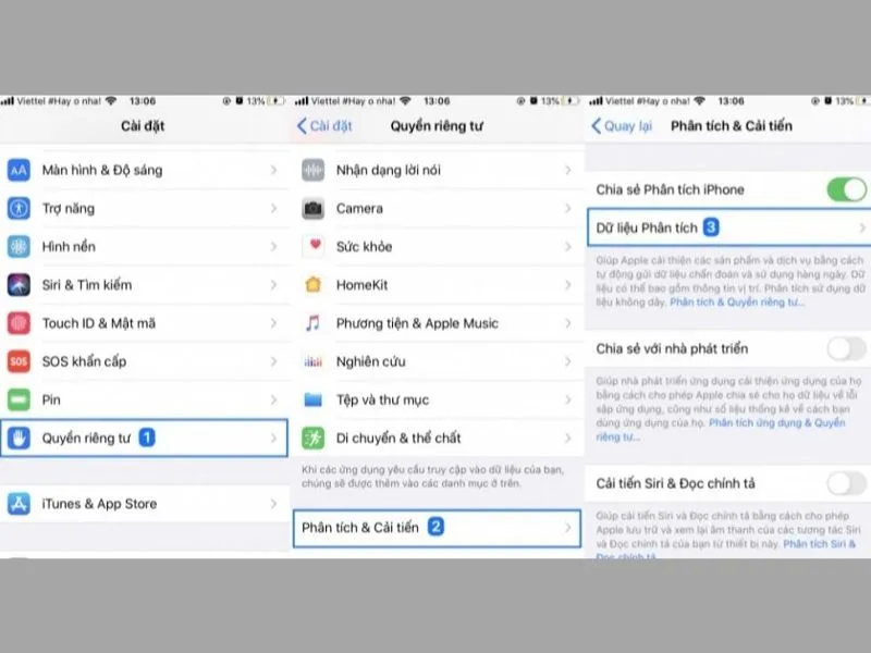 Kiểm tra số lần sạc iphone trực tiếp điện thoại
