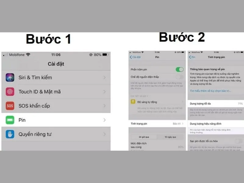 Battery Health app kiểm tra số lần sạc iphone 