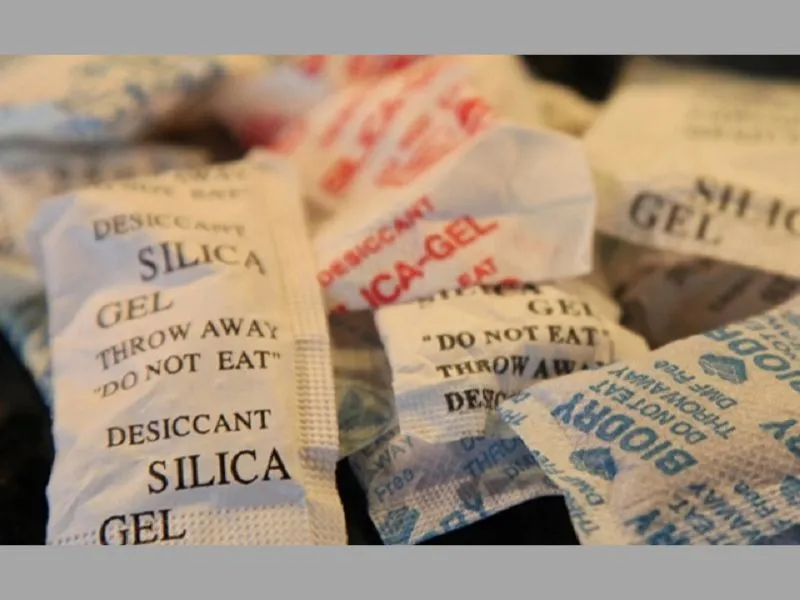 Sử dụng gói chống ẩm gel silica